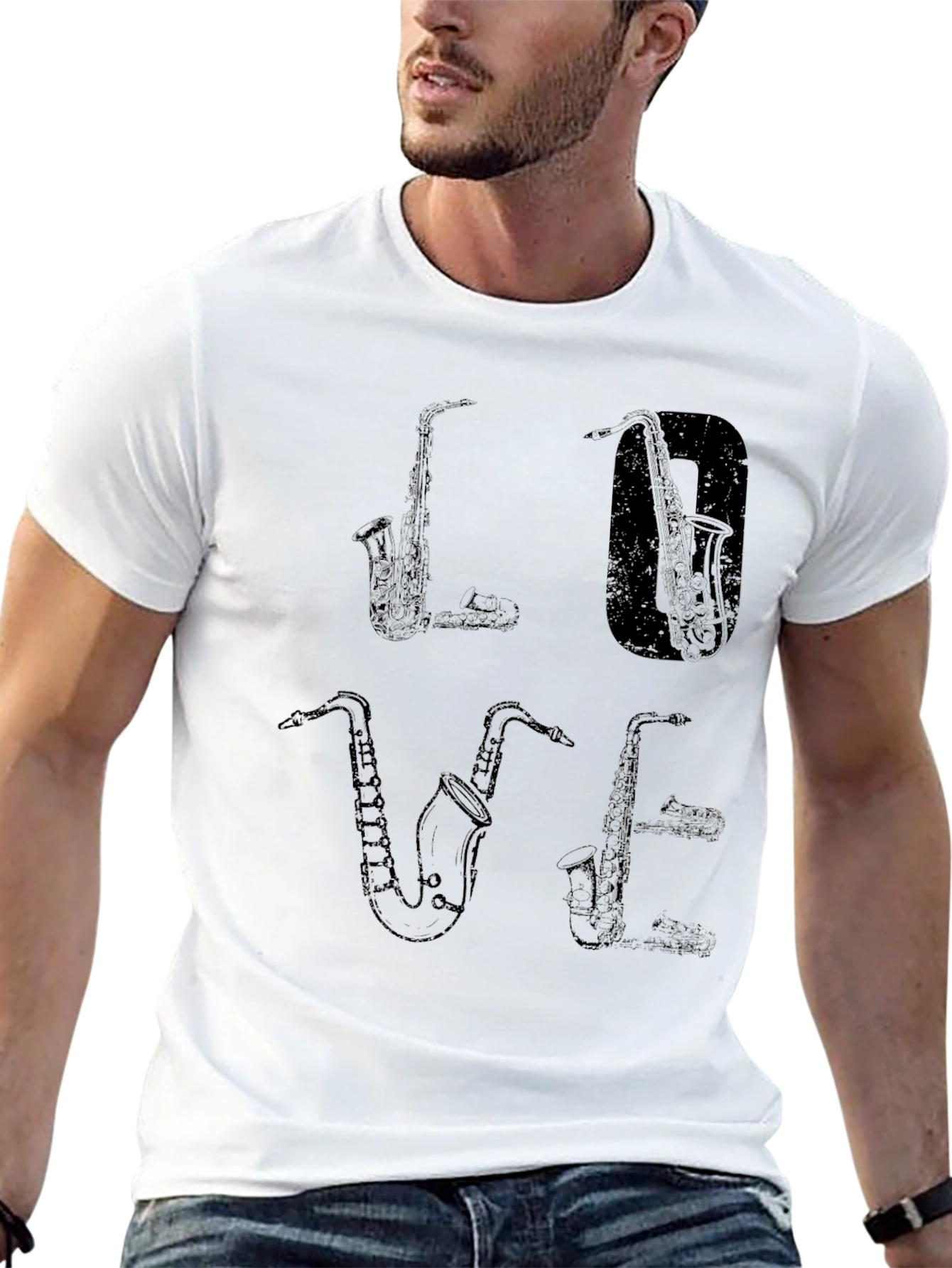 Saxophone Love T-Shirt - Music Lovers Tee
