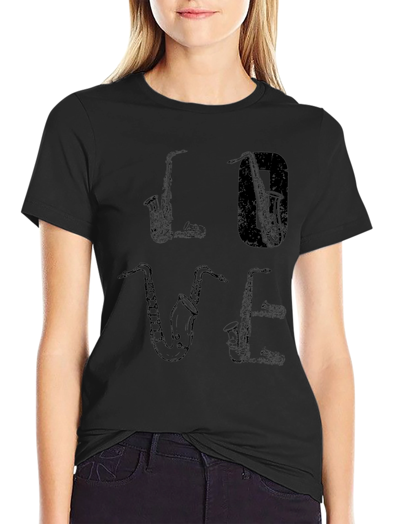 Saxophone Love T-Shirt - Music Lovers Tee