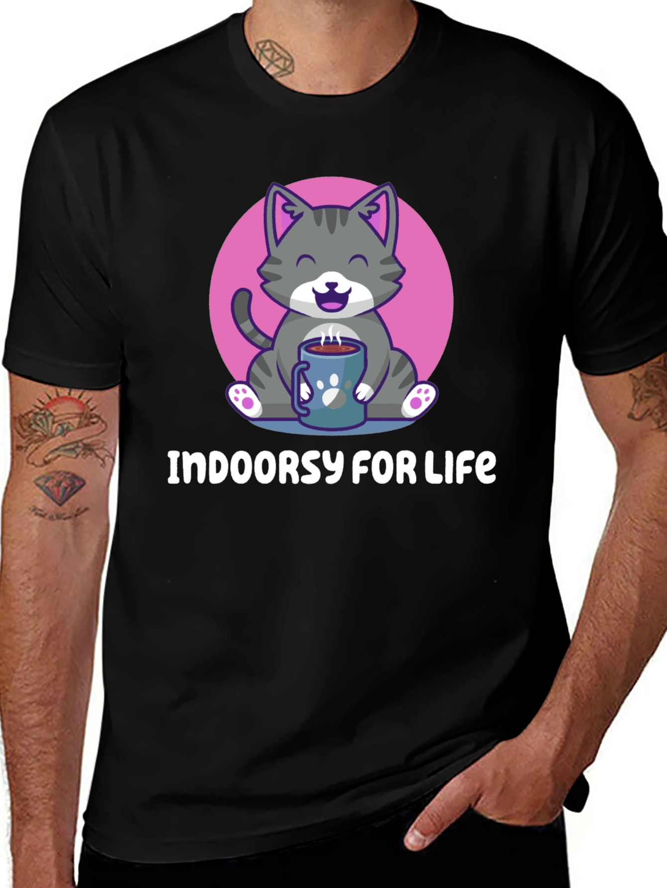 Indoor Cat Lover T-Shirt - Cozy & Cute