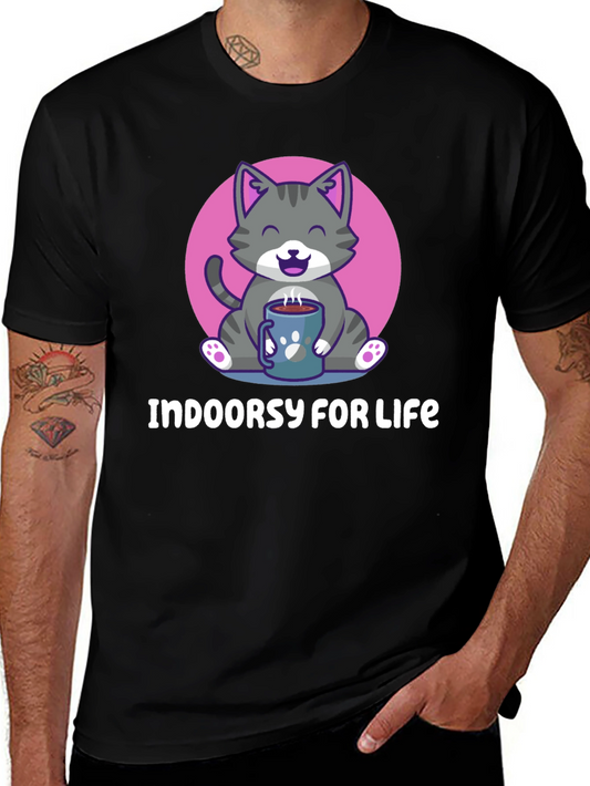 Indoor Cat Lover T-Shirt - Cozy & Cute