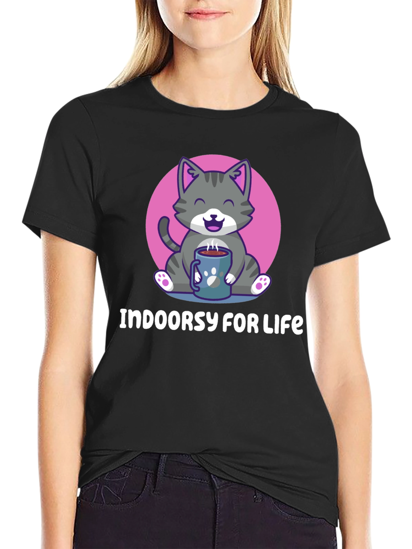 Indoor Cat Lover T-Shirt - Cozy & Cute