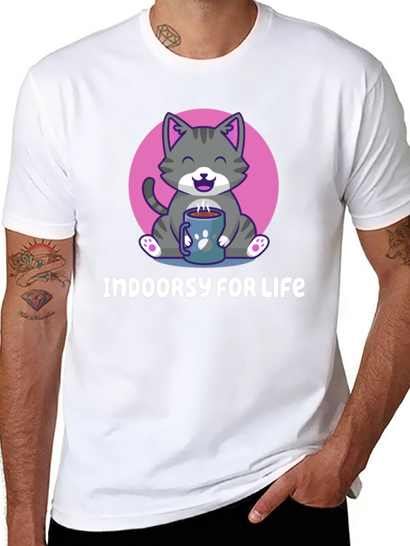 Indoor Cat Lover T-Shirt - Cozy & Cute