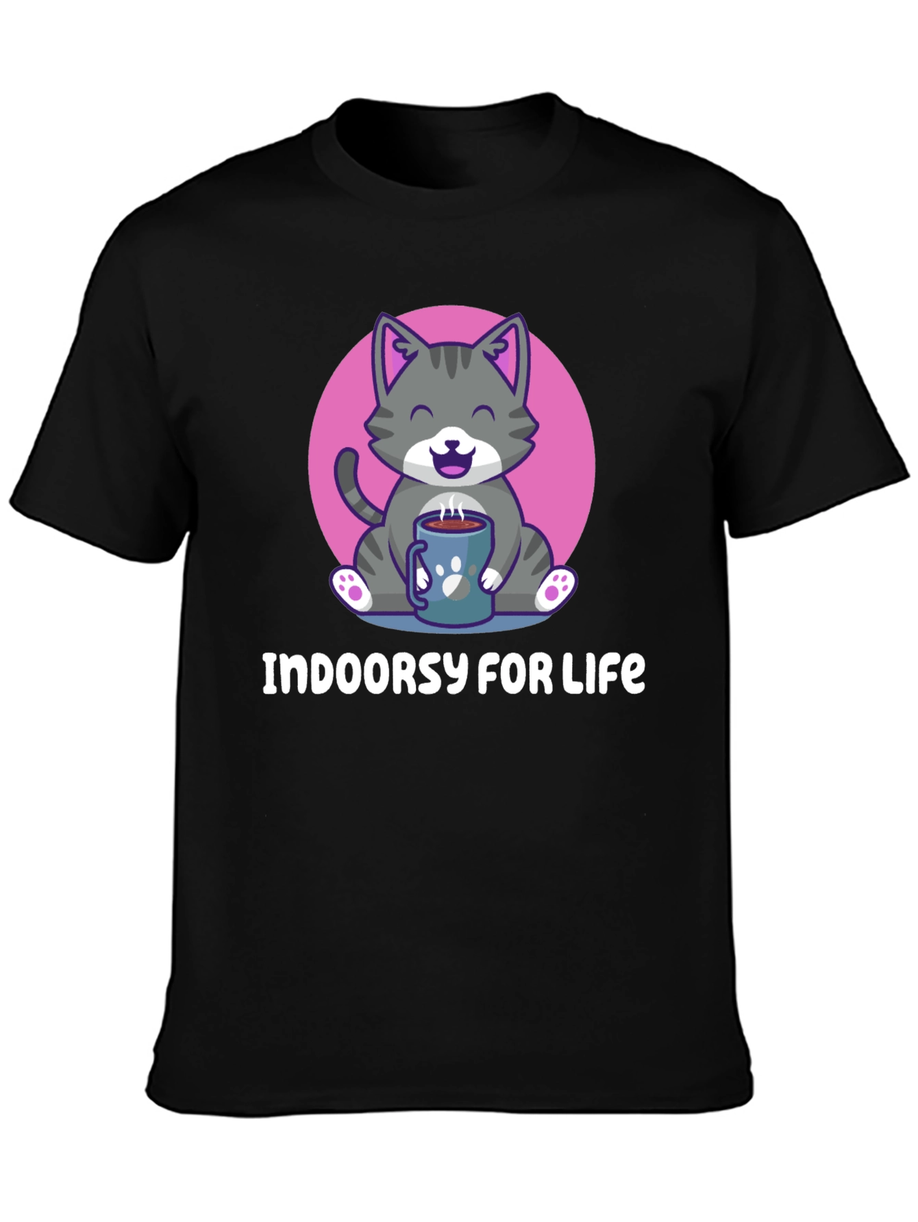 Indoor Cat Lover T-Shirt - Cozy & Cute
