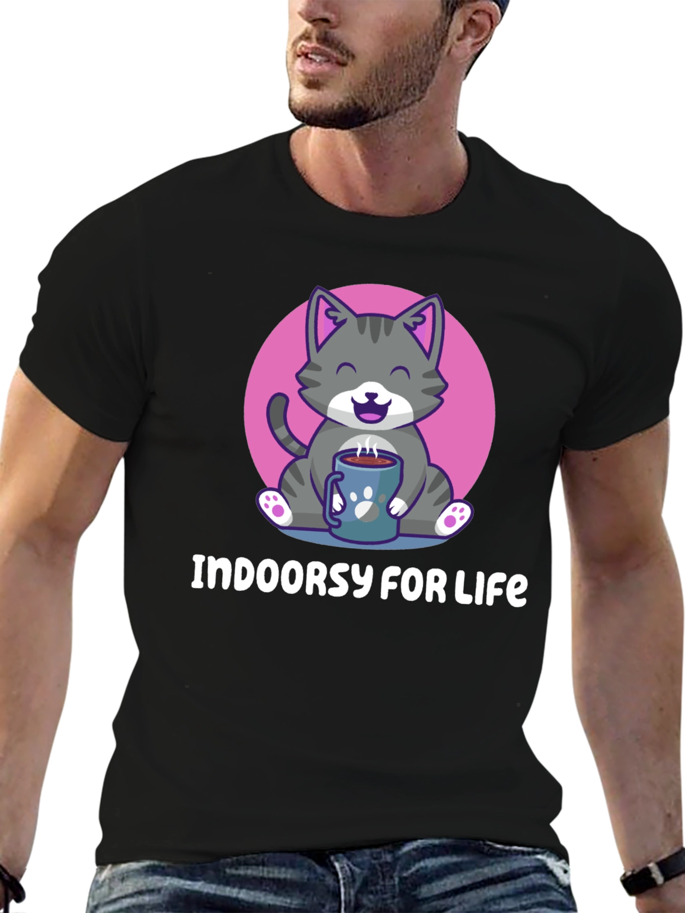 Indoor Cat Lover T-Shirt - Cozy & Cute
