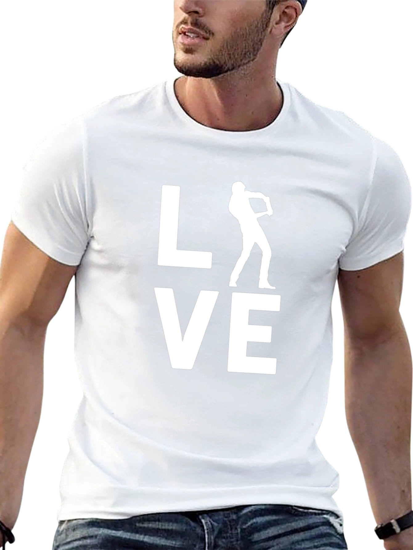 Love Baseball Black T-Shirt