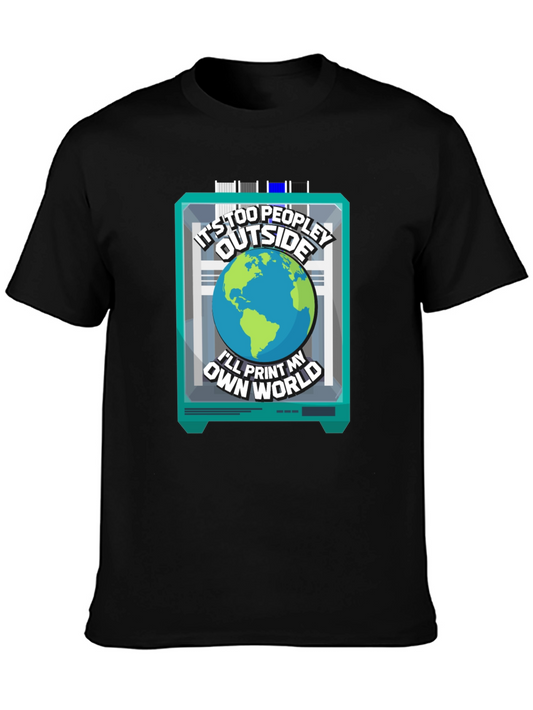 Too Peopley Outside T-Shirt - 3D Print Your World