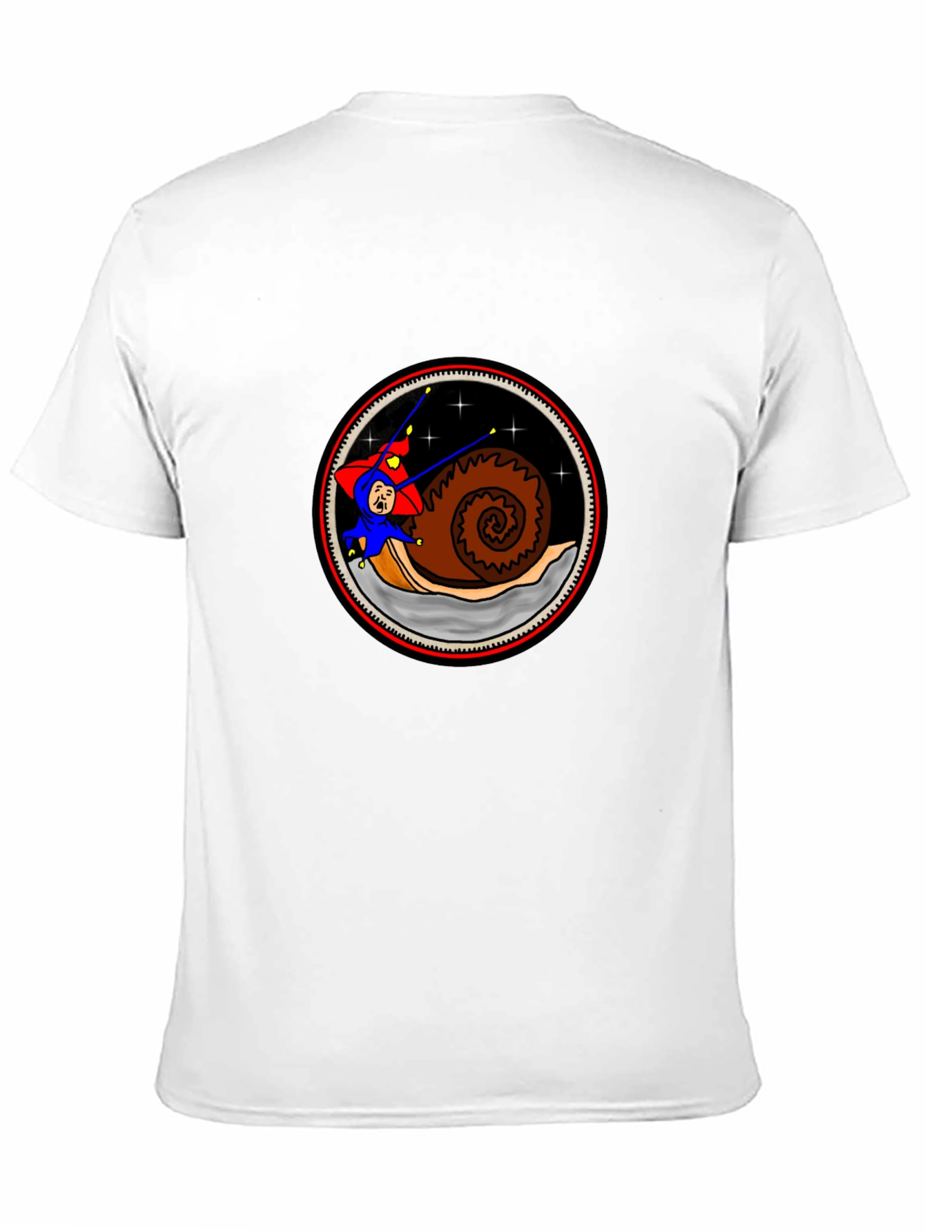 Snail Rider Graphic Tee - Unique Cartoon Design