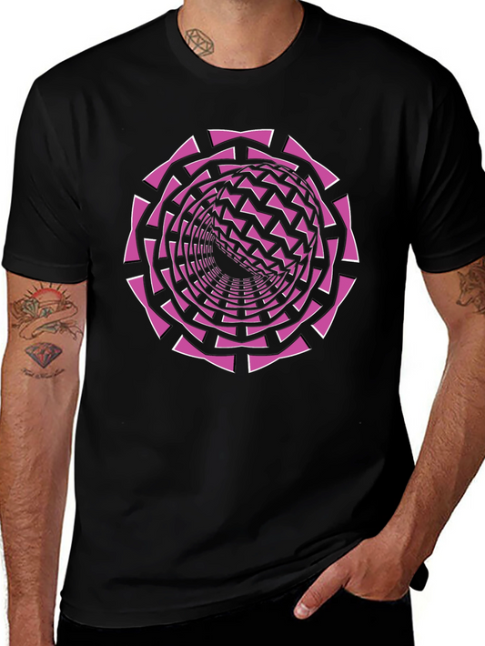 Optical Illusion Tunnel Graphic Tee