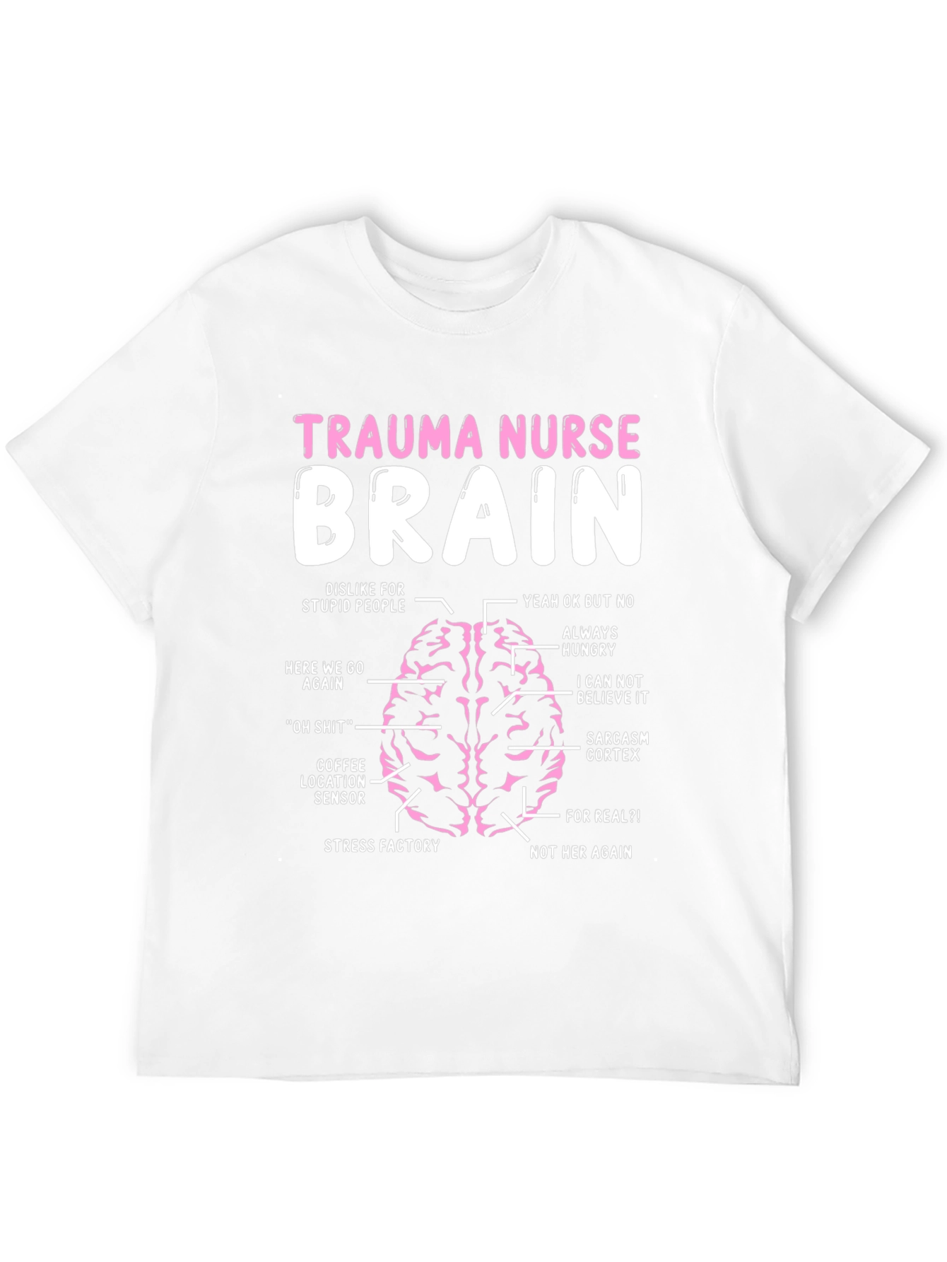 Trauma Nurse Brain T-Shirt - Funny Nursing Tee