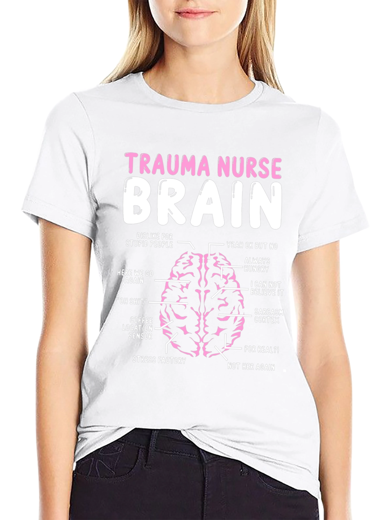 Trauma Nurse Brain T-Shirt - Funny Nursing Tee