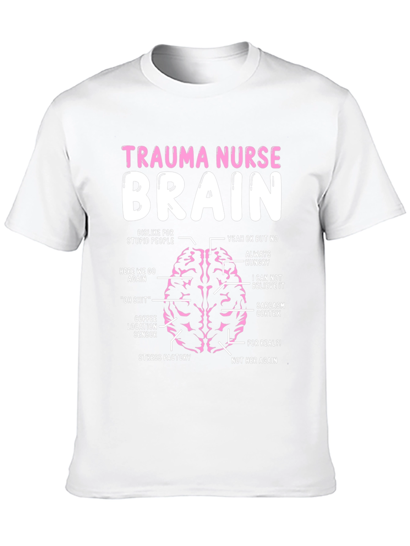 Trauma Nurse Brain T-Shirt - Funny Nursing Tee