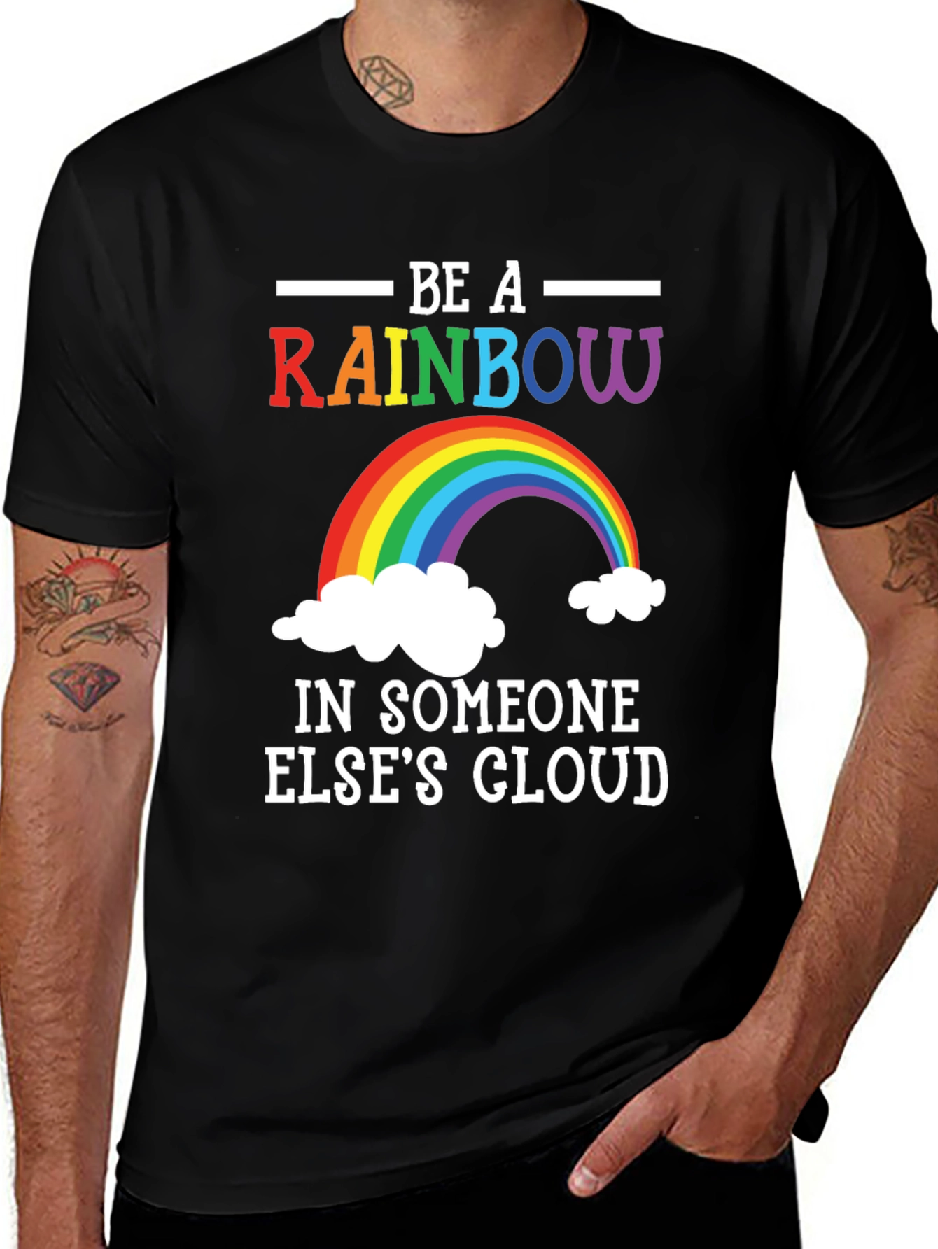 Rainbow Graphic T-Shirt - Be A Rainbow