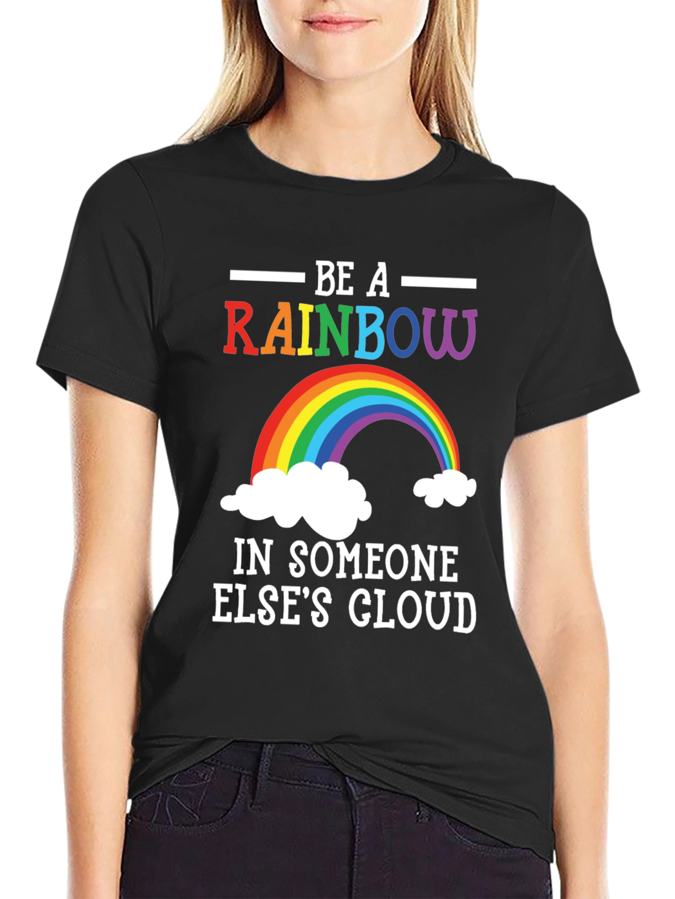 Rainbow Graphic T-Shirt - Be A Rainbow