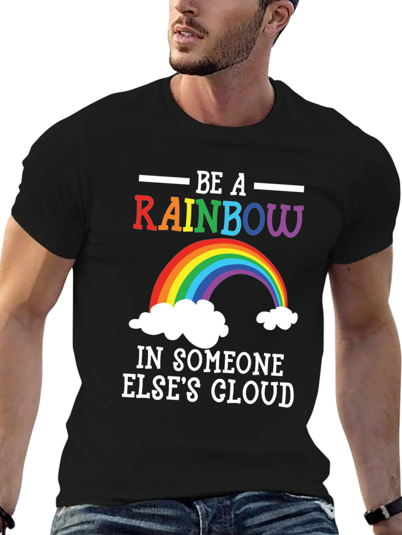 Rainbow Graphic T-Shirt - Be A Rainbow