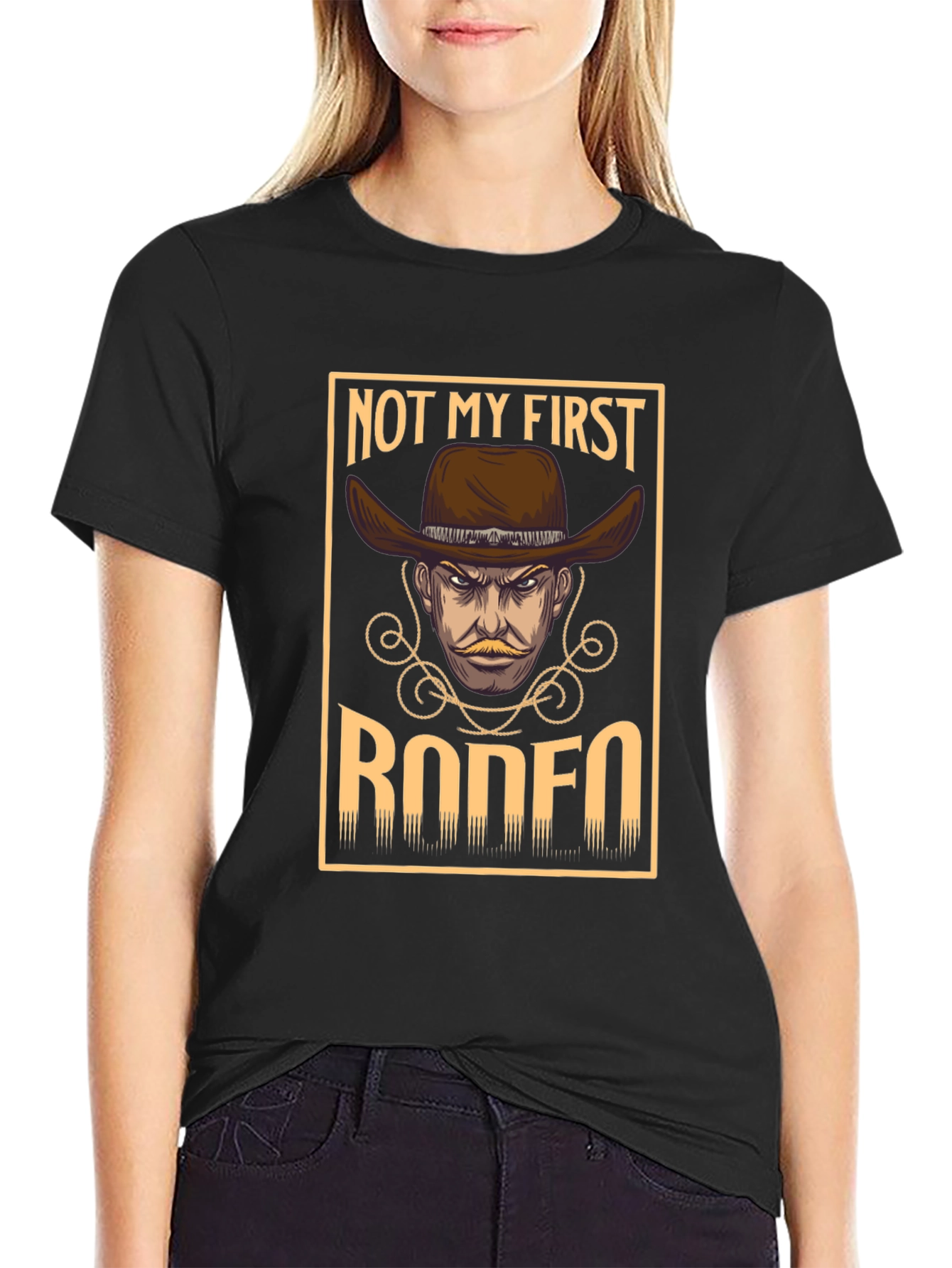 Not My First Rodeo Graphic Tee - Cowboy T-Shirt