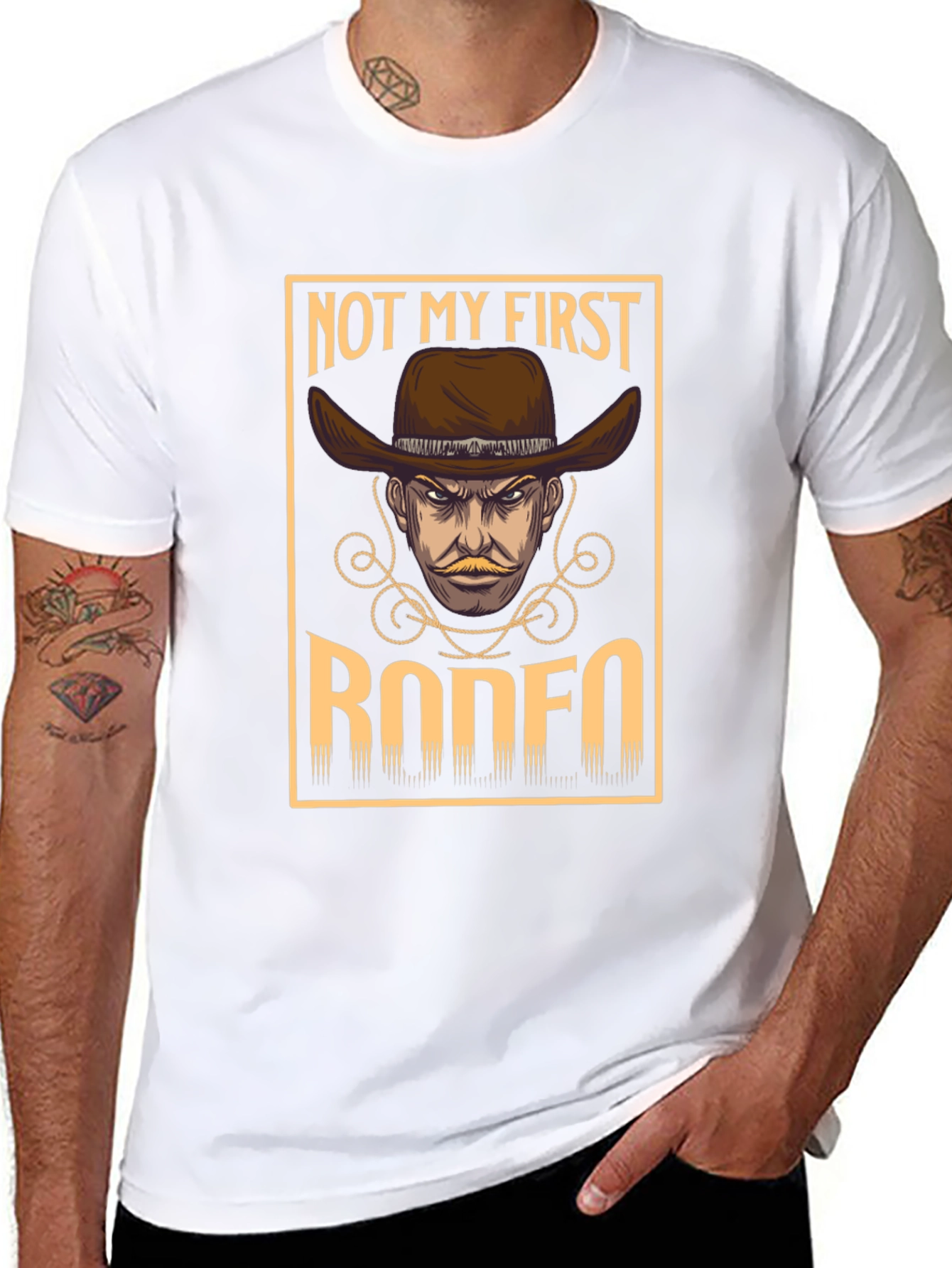 Not My First Rodeo Graphic Tee - Cowboy T-Shirt