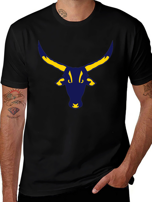 Bull Graphic Black Tee - Modern Style