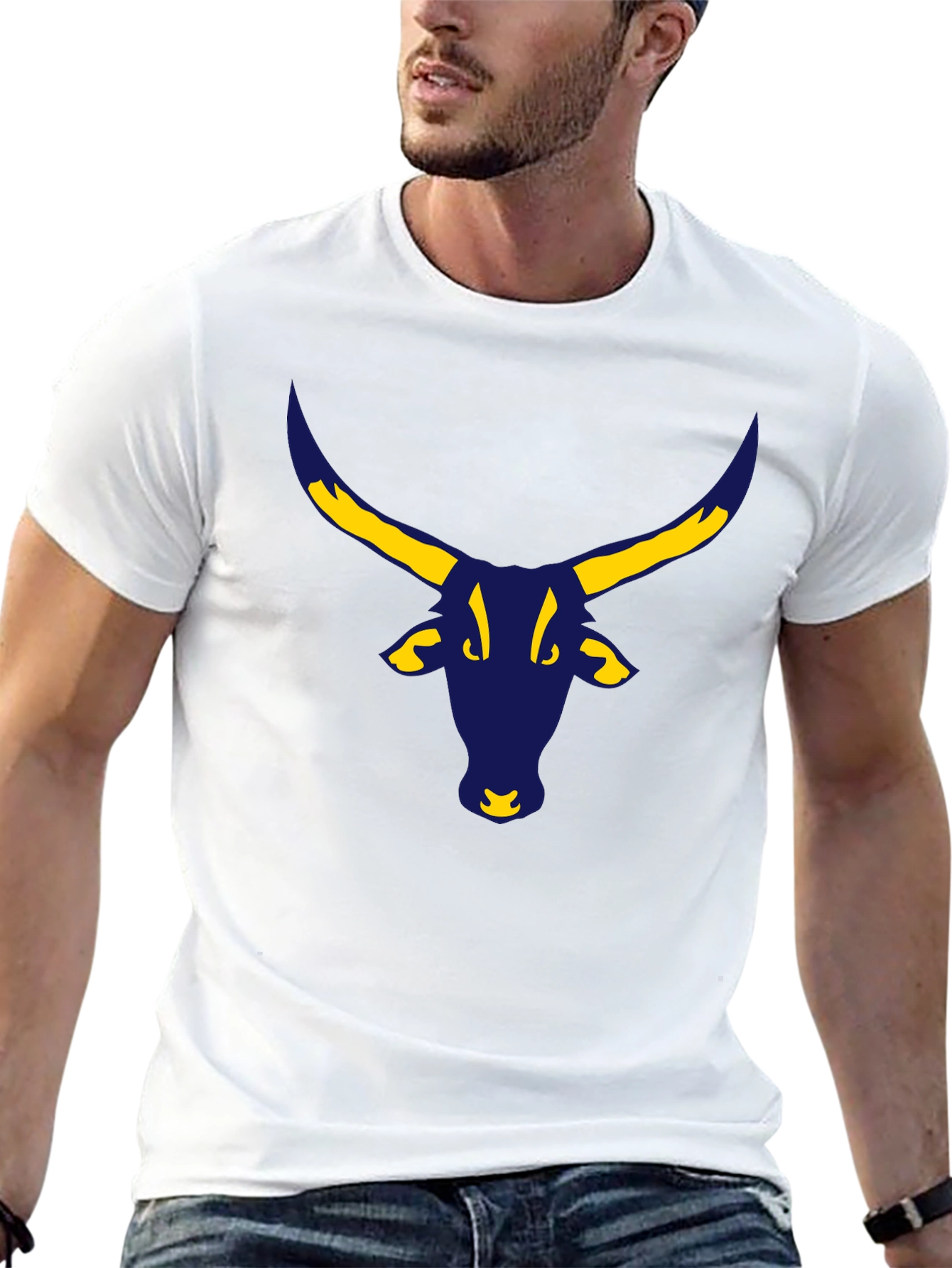 Bull Graphic Black Tee - Modern Style