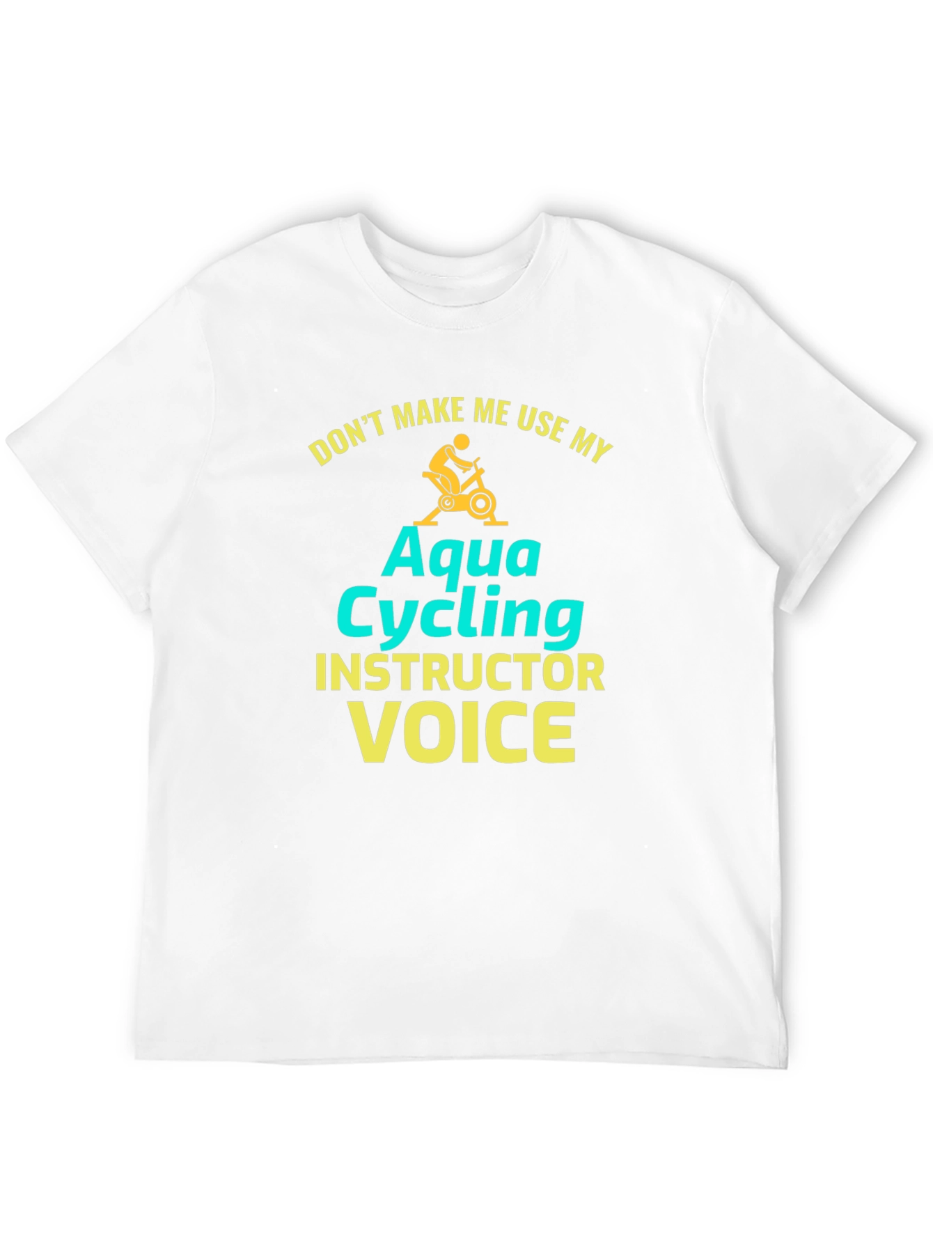 Aqua Cycling Instructor T-Shirt - Funny Fitness Tee