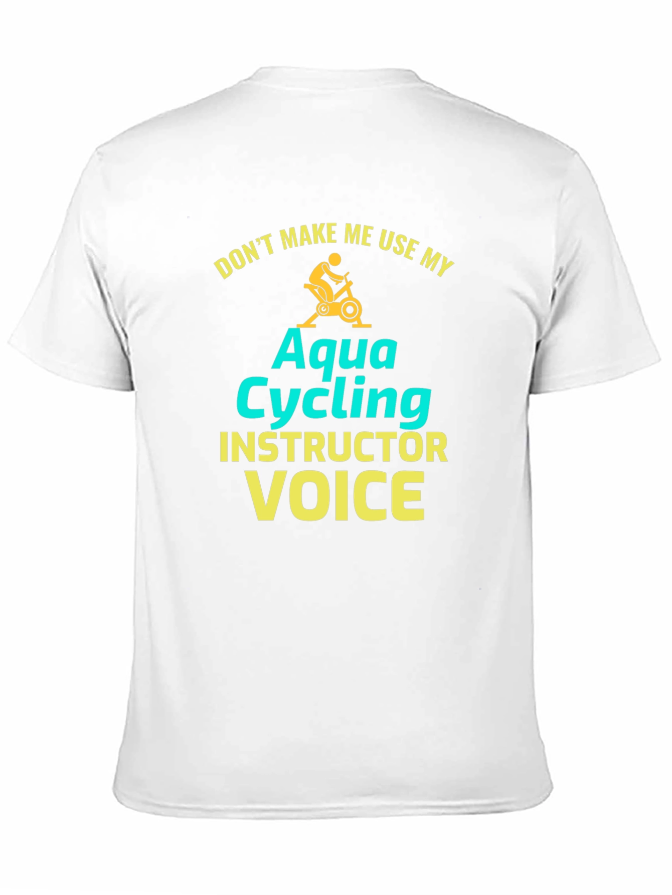 Aqua Cycling Instructor T-Shirt - Funny Fitness Tee