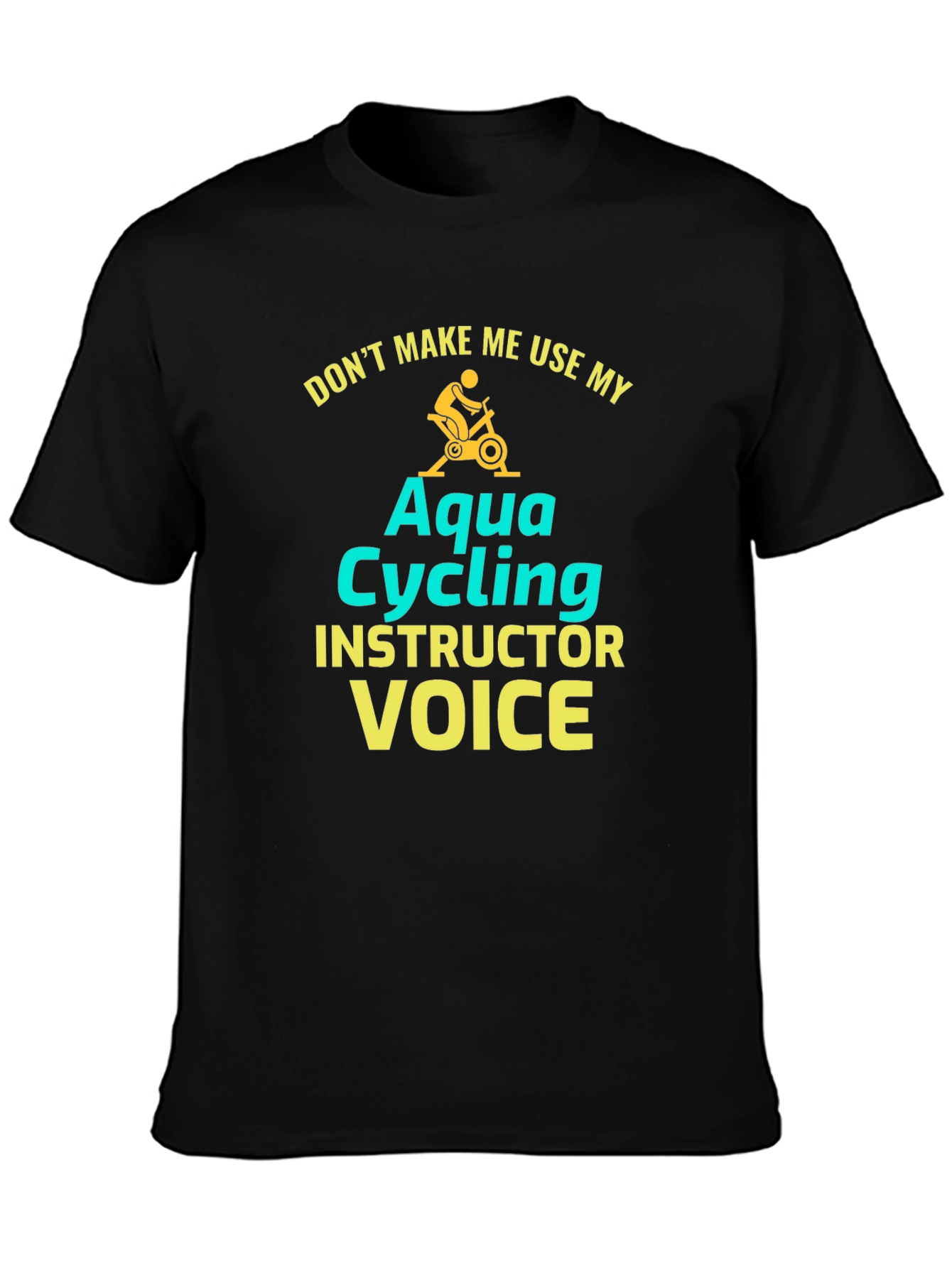 Aqua Cycling Instructor T-Shirt - Funny Fitness Tee