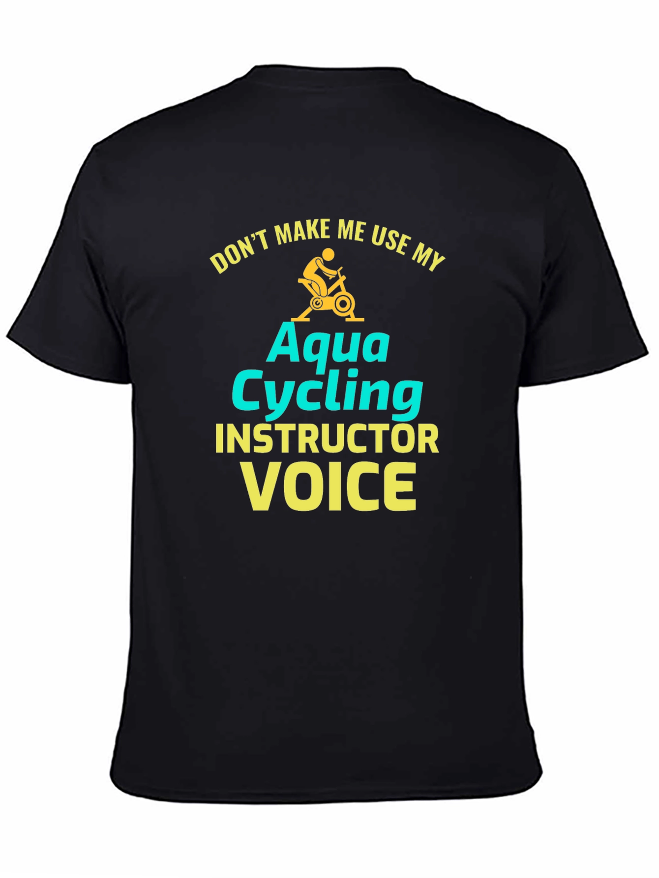 Aqua Cycling Instructor T-Shirt - Funny Fitness Tee