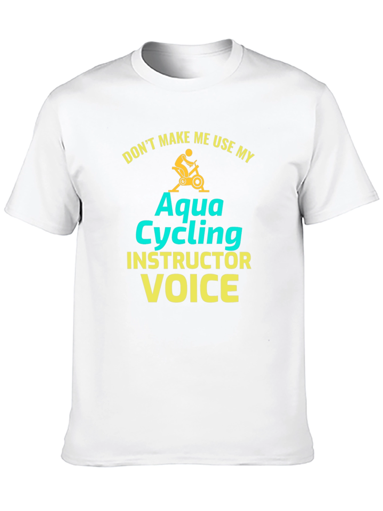 Aqua Cycling Instructor T-Shirt - Funny Fitness Tee
