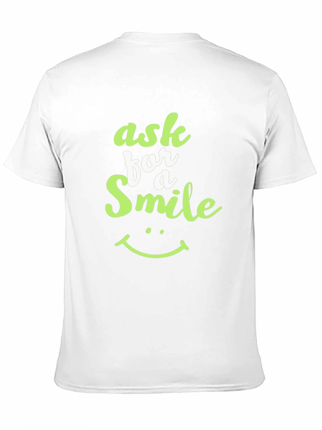 Ask For A Smile Black Graphic Tee