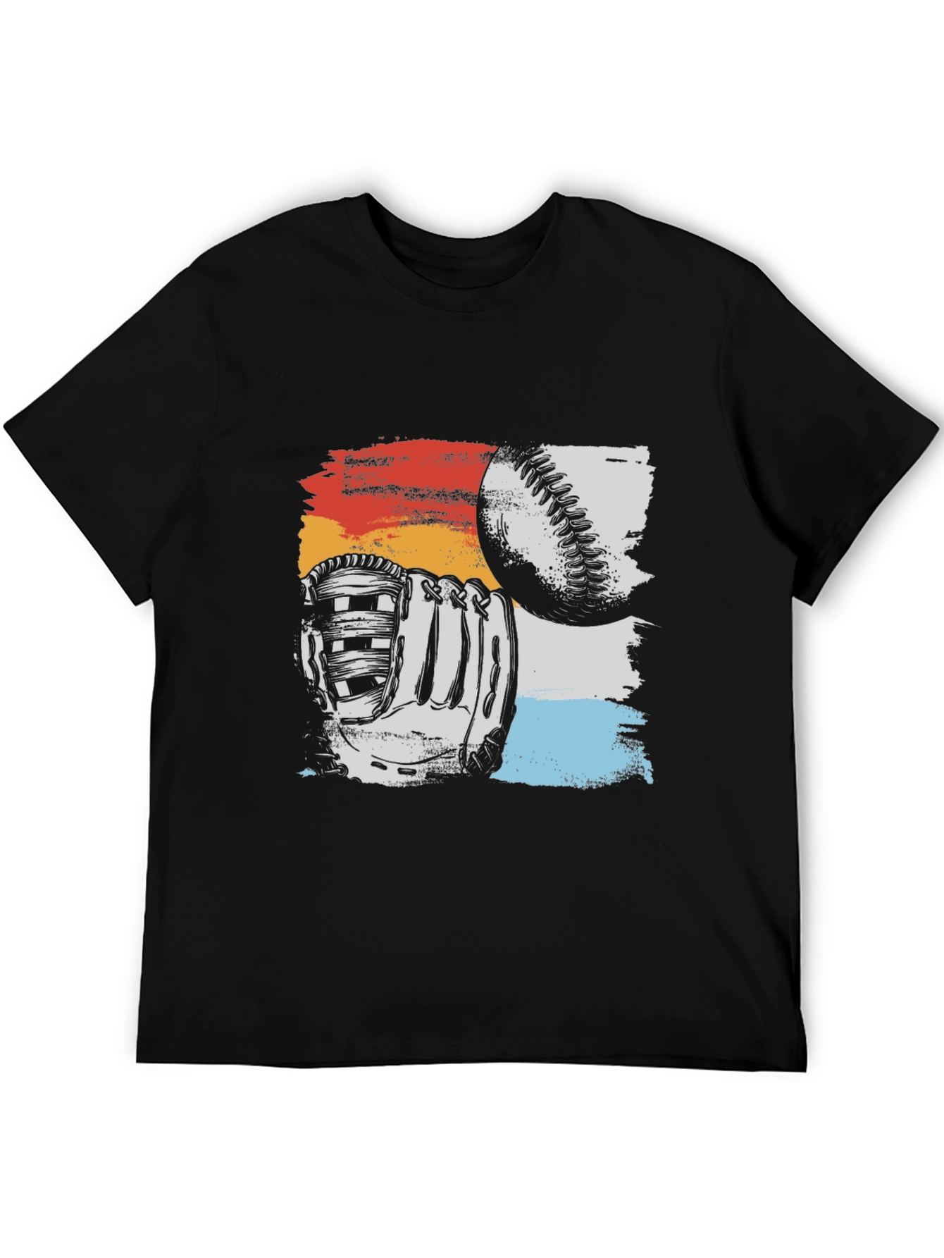 Baseball Glove & Ball Graphic T-Shirt
