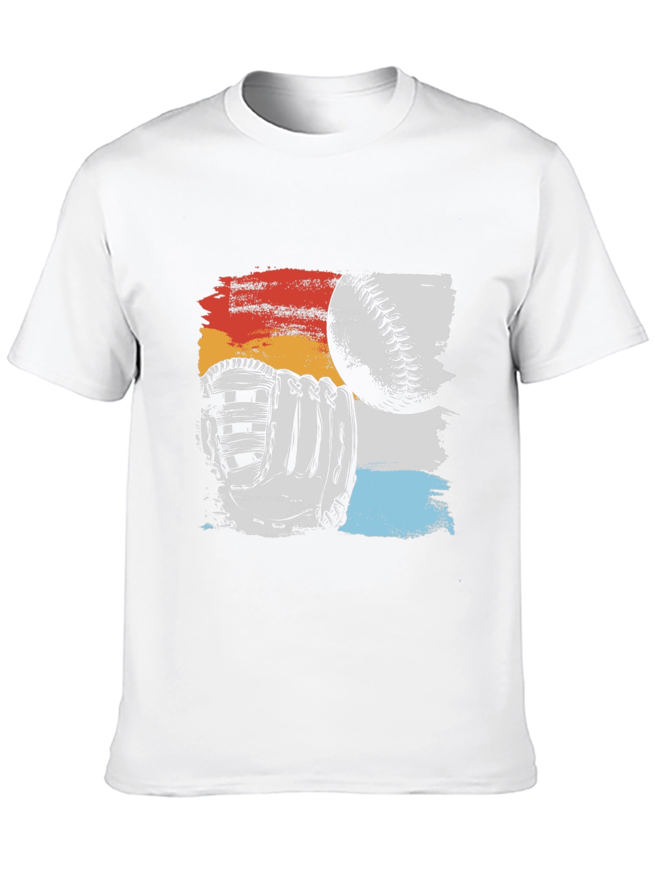 Baseball Glove & Ball Graphic T-Shirt