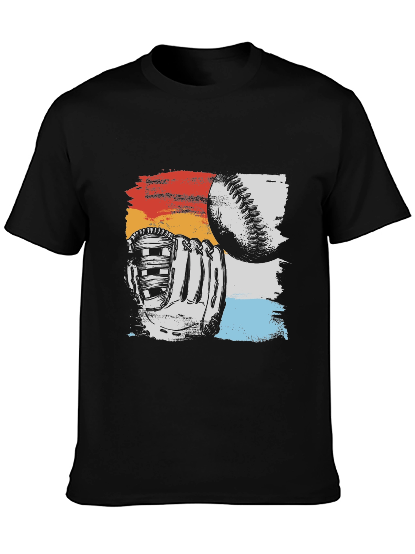 Baseball Glove & Ball Graphic T-Shirt