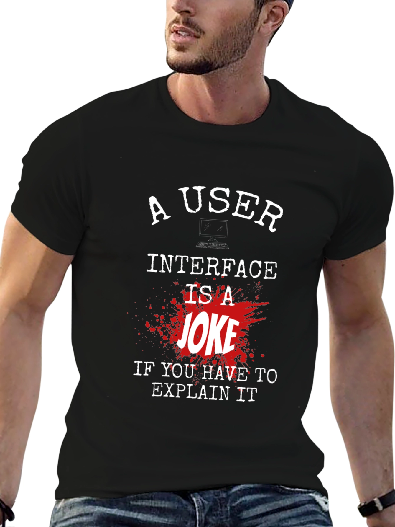 Funny Programmer T-Shirt: User Interface Joke