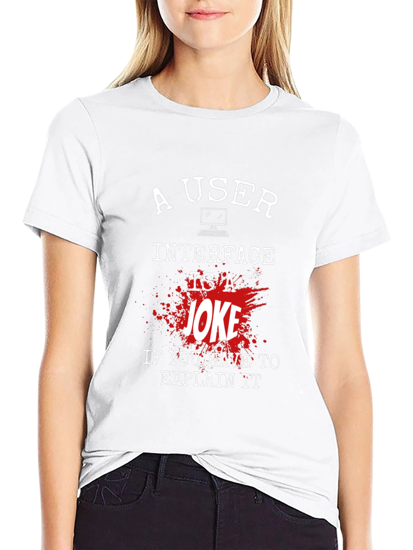 Funny Programmer T-Shirt: User Interface Joke