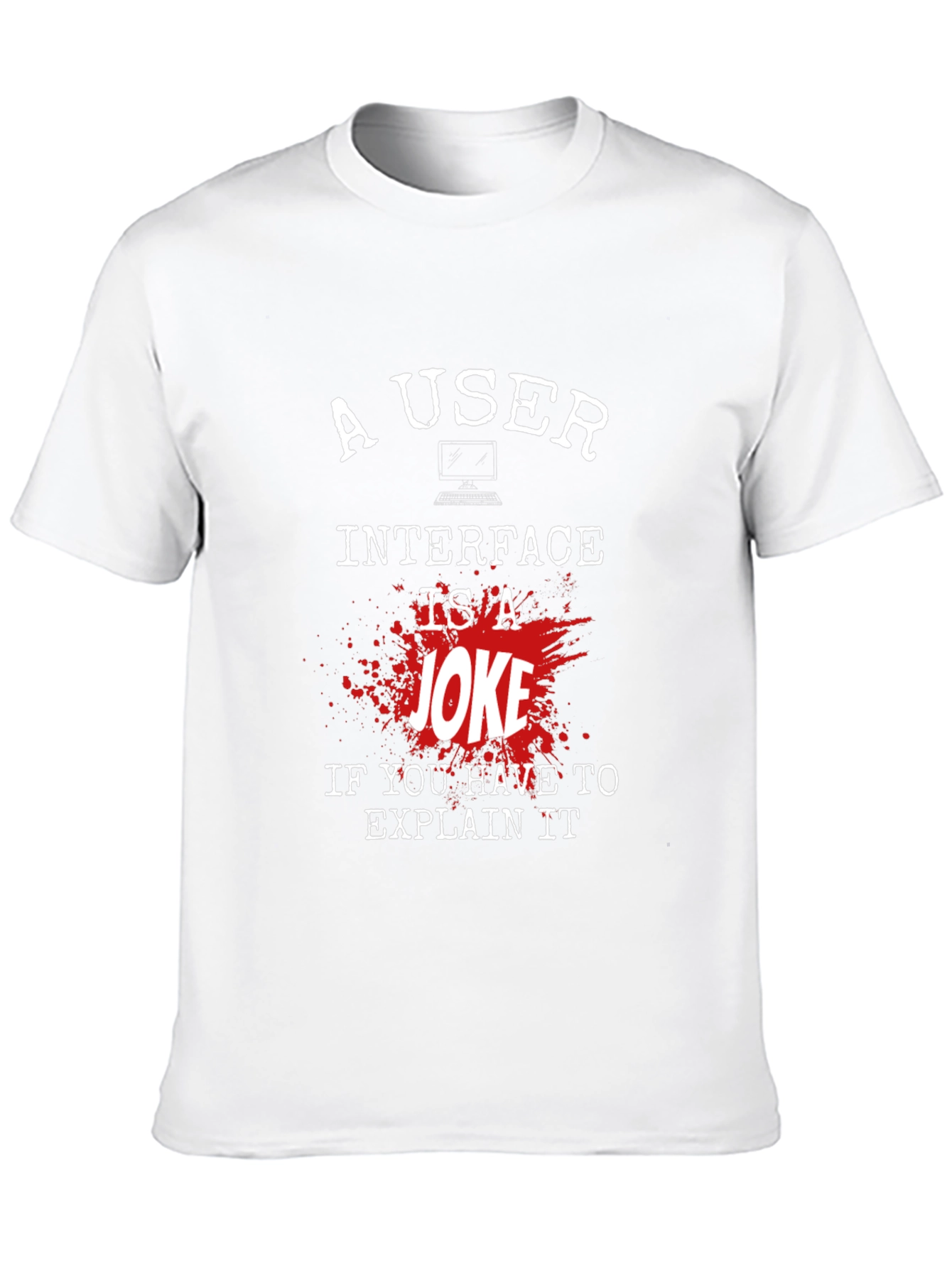 Funny Programmer T-Shirt: User Interface Joke