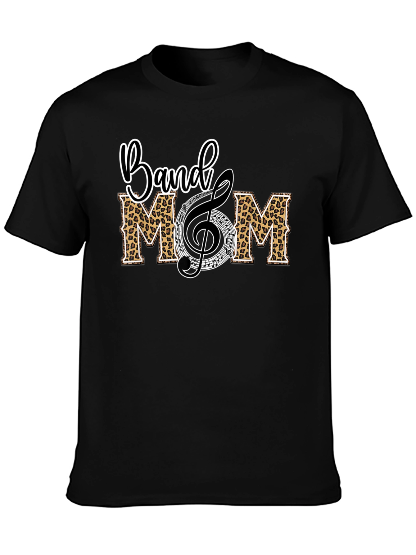 Band Mom Leopard Print T-Shirt