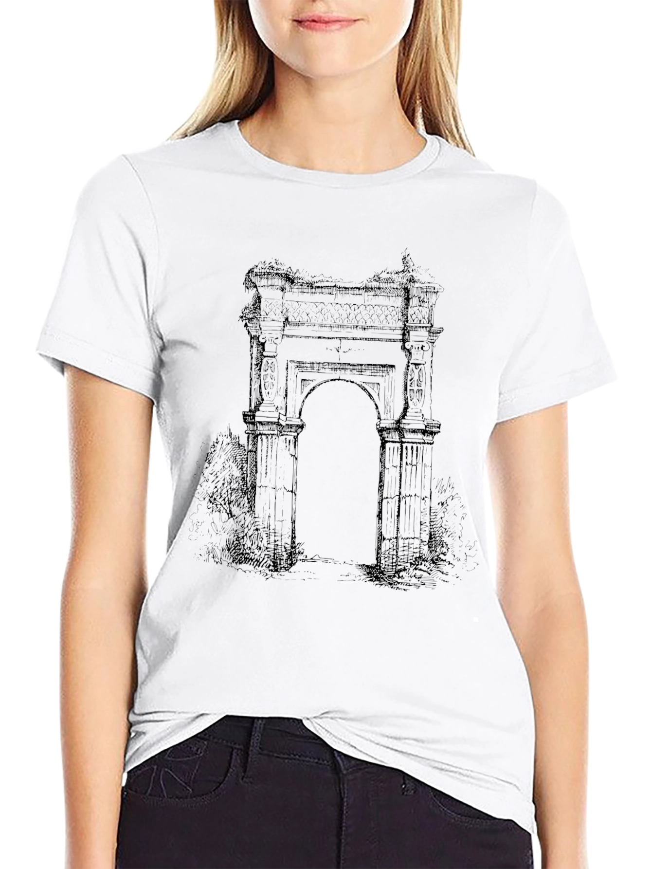 Architectural Arch Graphic Tee - Black