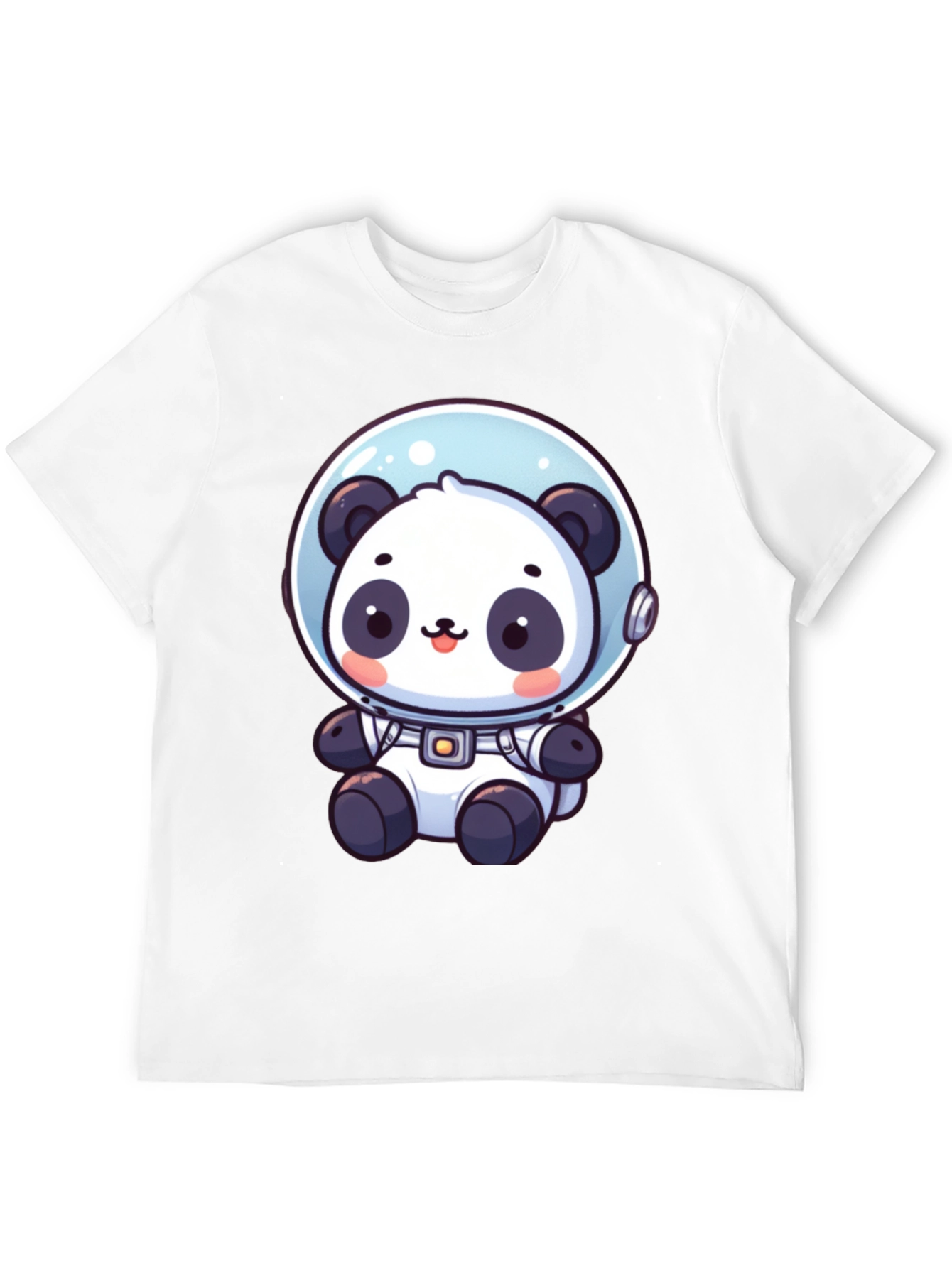 Astronaut Panda Graphic Tee - Black