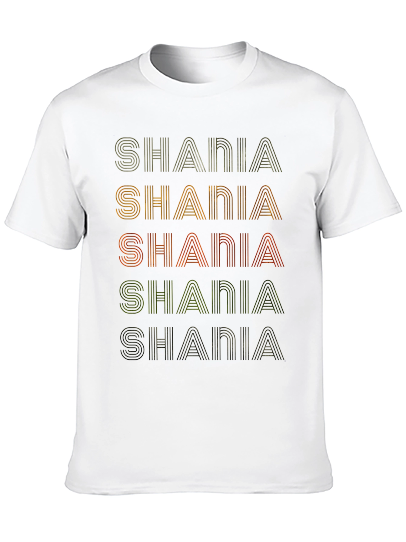 Retro Shania Stacked Text Graphic Tee