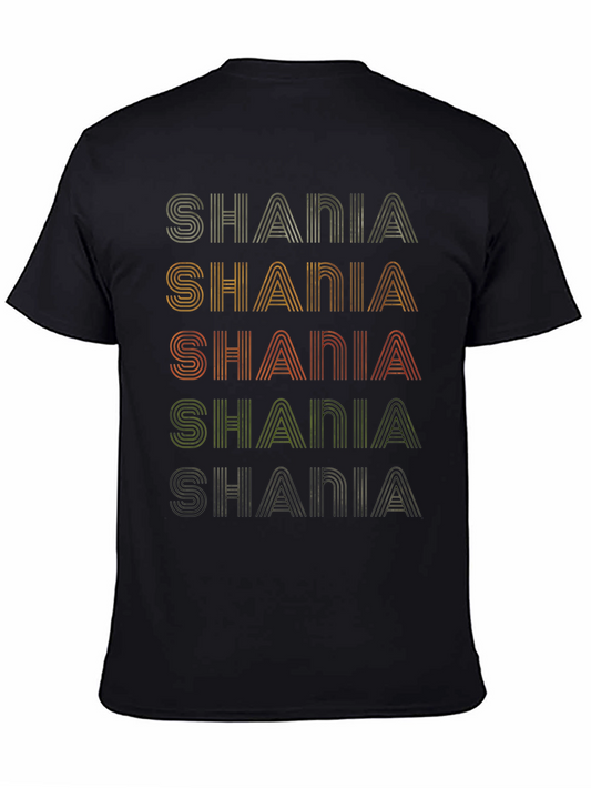 Retro Shania Stacked Text Graphic Tee