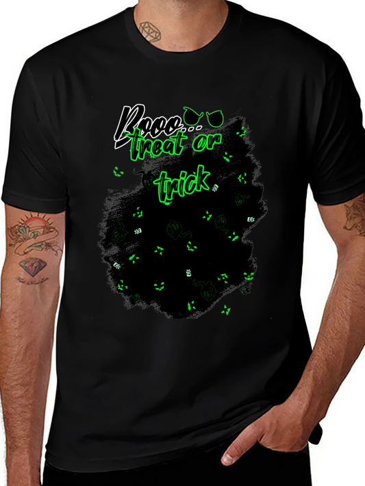 Boo Treat Or Trick Black T-Shirt