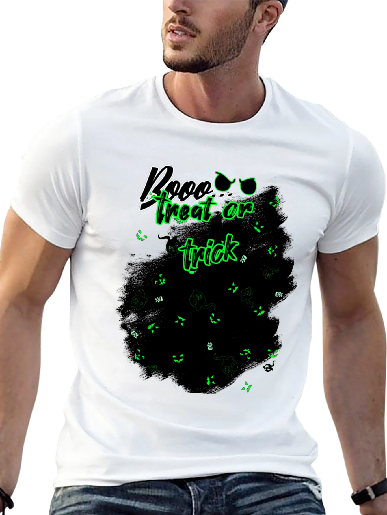 Boo Treat Or Trick Black T-Shirt
