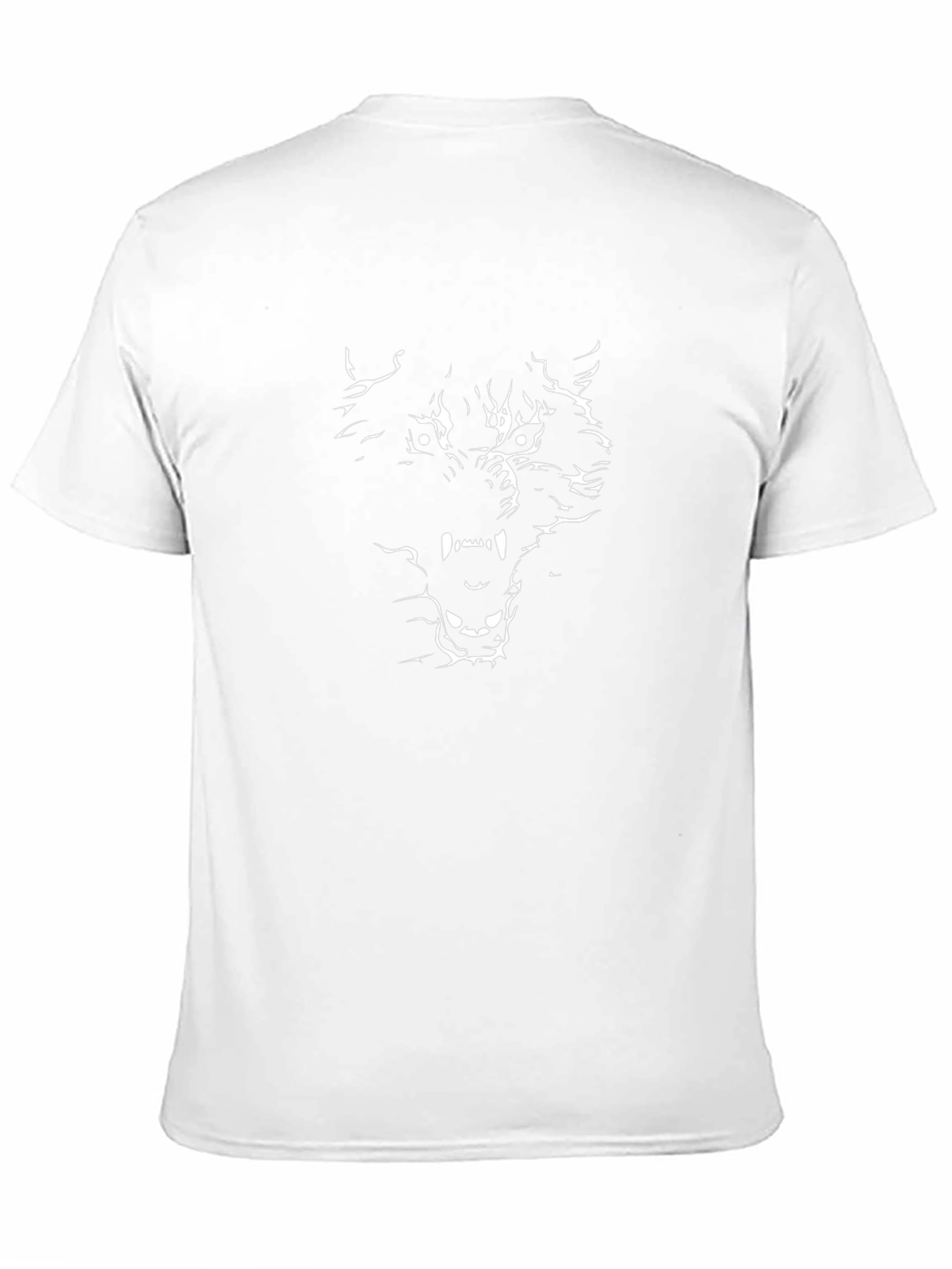 Black Wolf Graphic Tee - Fierce Animal Design