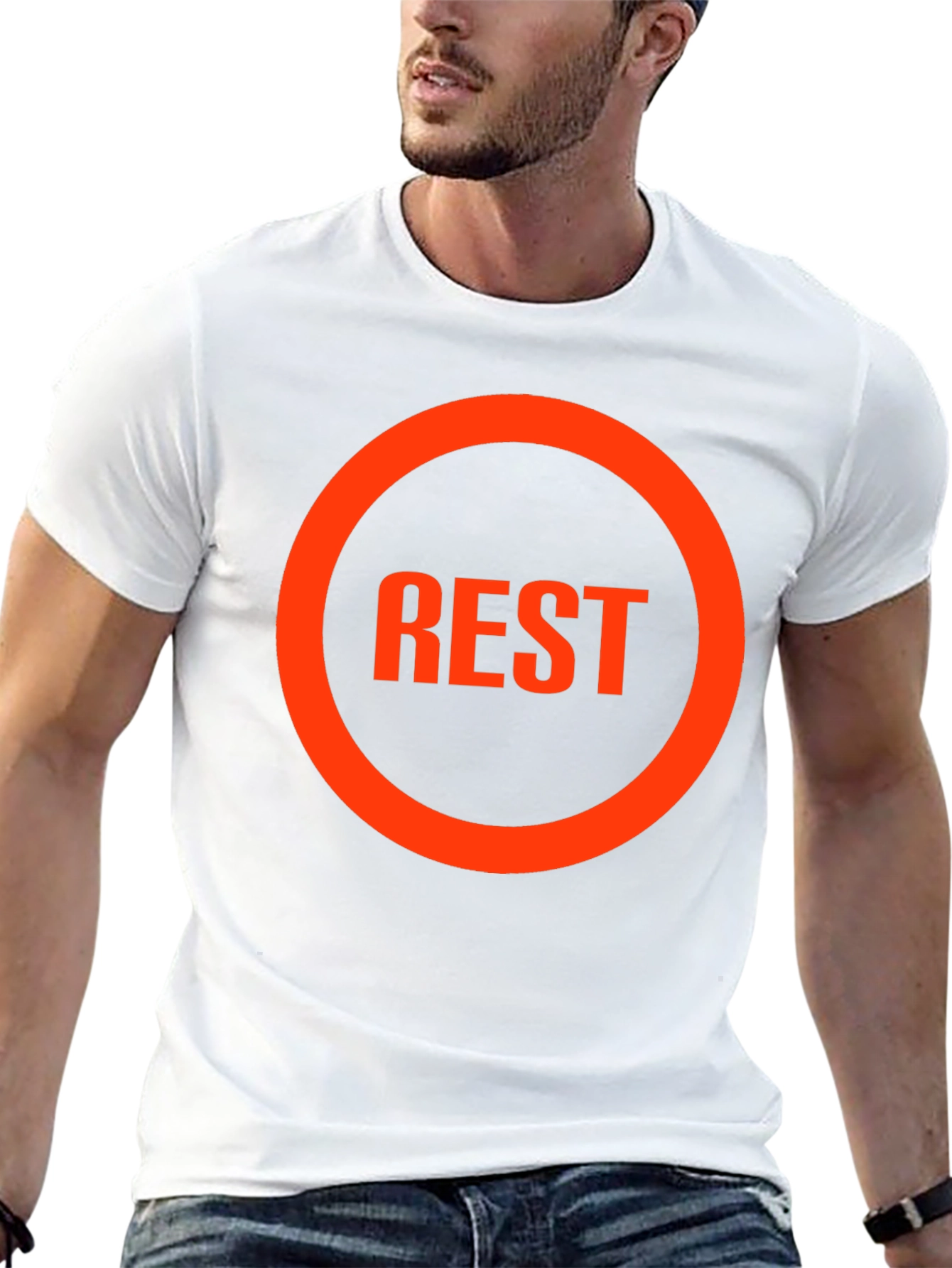 REST Graphic Tee - Casual Comfort