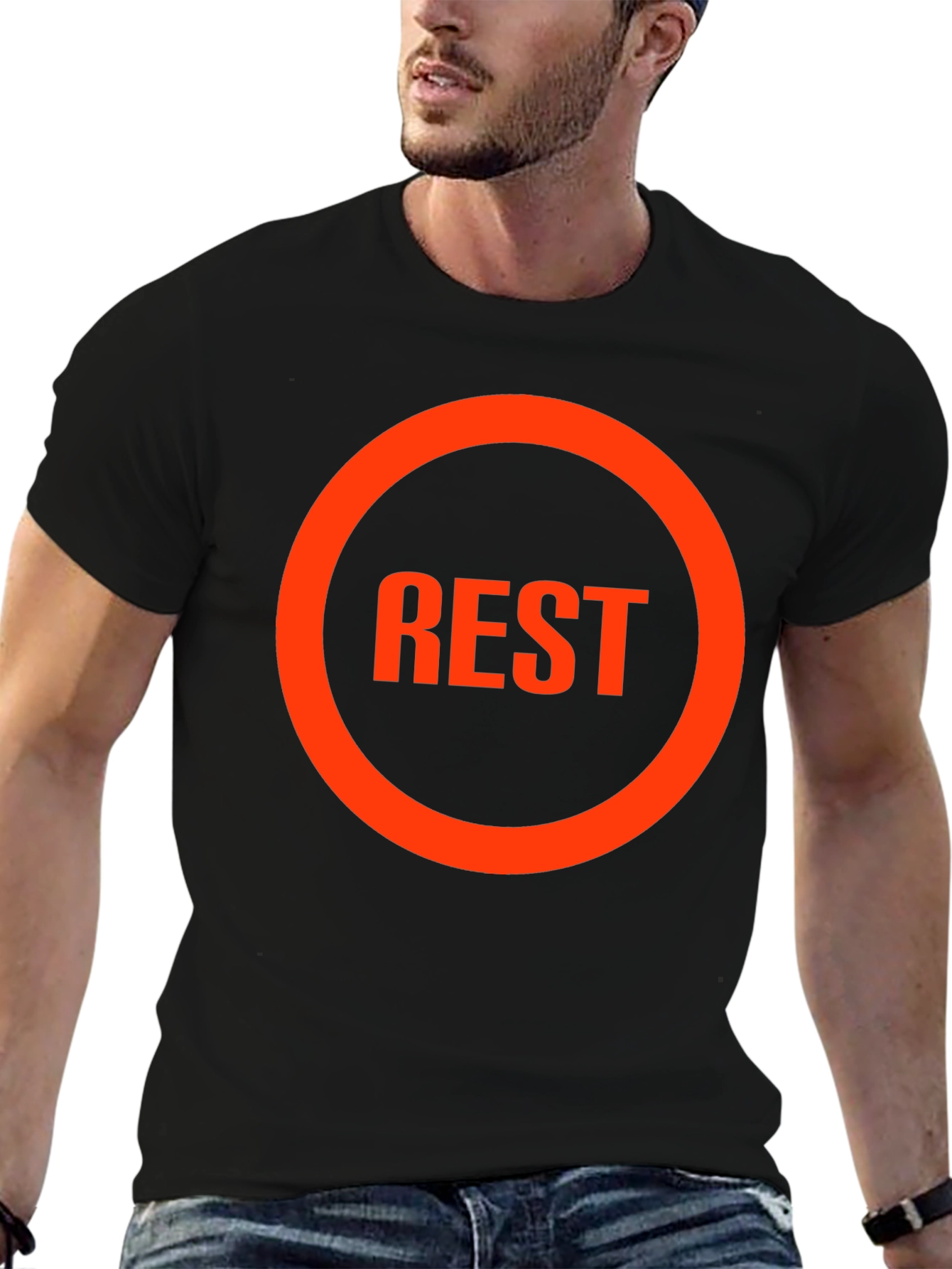 REST Graphic Tee - Casual Comfort