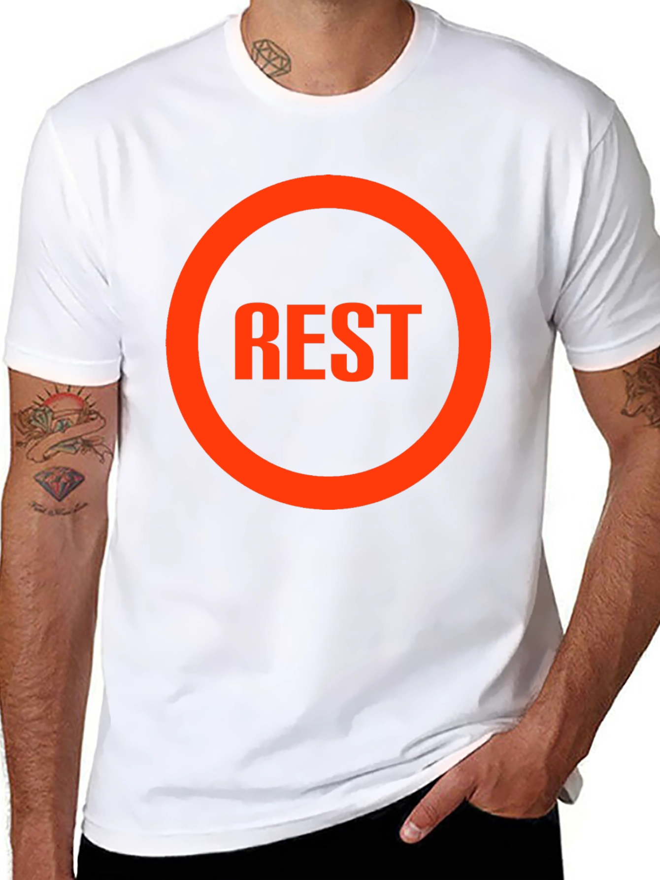REST Graphic Tee - Casual Comfort