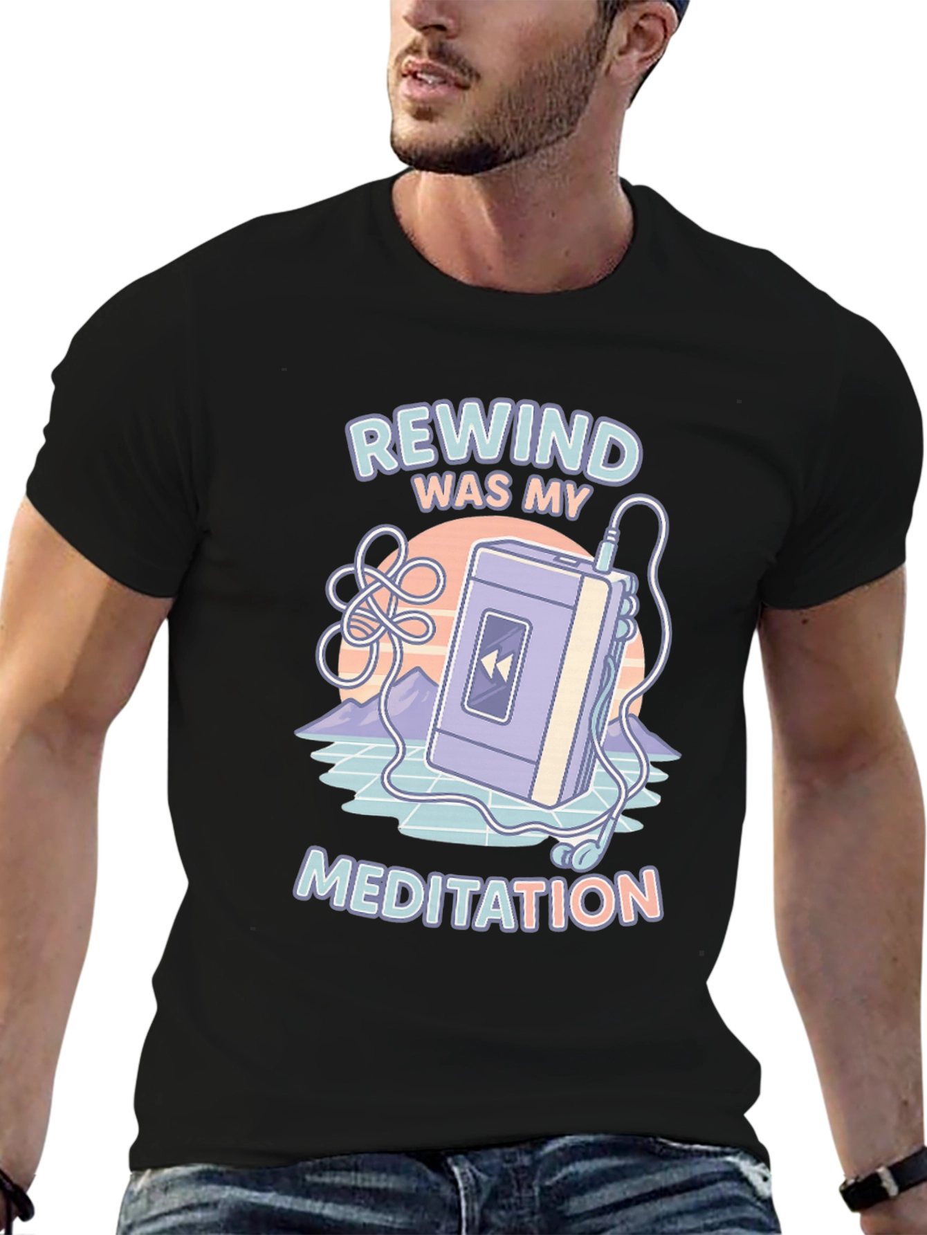 Rewind Meditation Retro T-Shirt