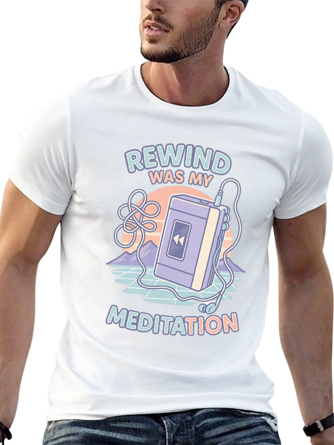 Rewind Meditation Retro T-Shirt