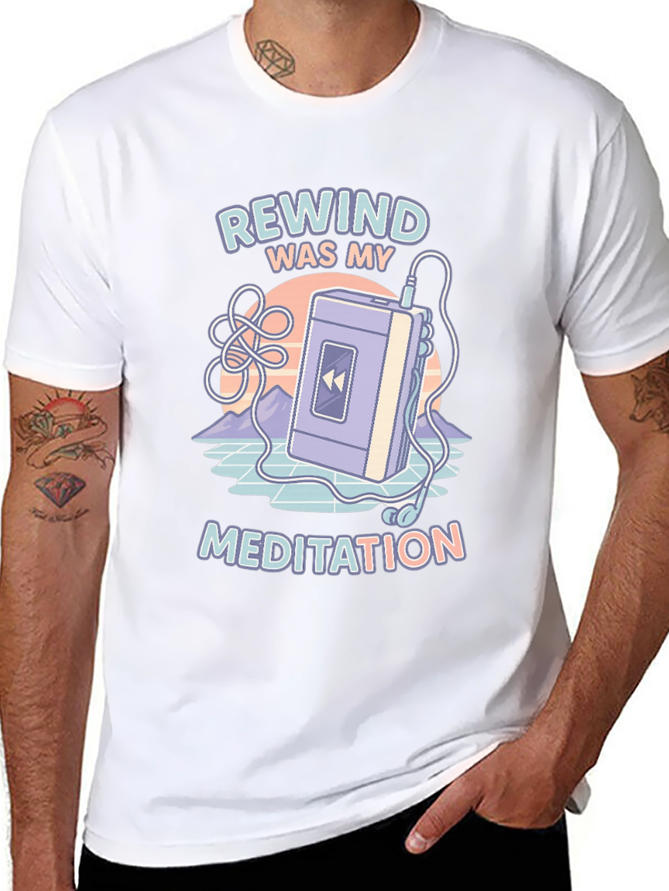 Rewind Meditation Retro T-Shirt