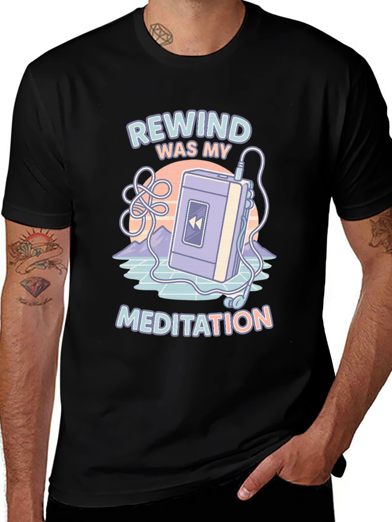 Rewind Meditation Retro T-Shirt