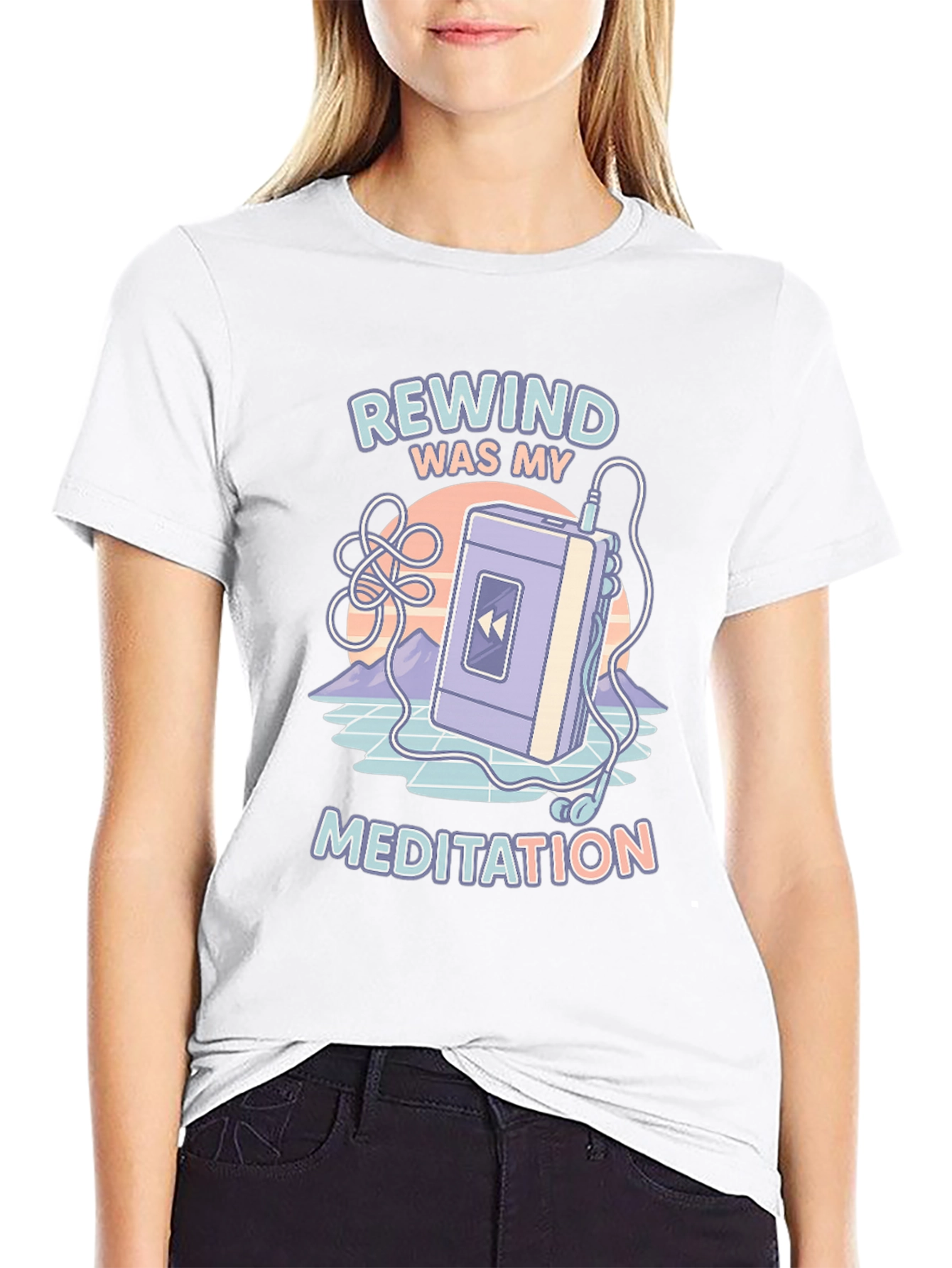 Rewind Meditation Retro T-Shirt